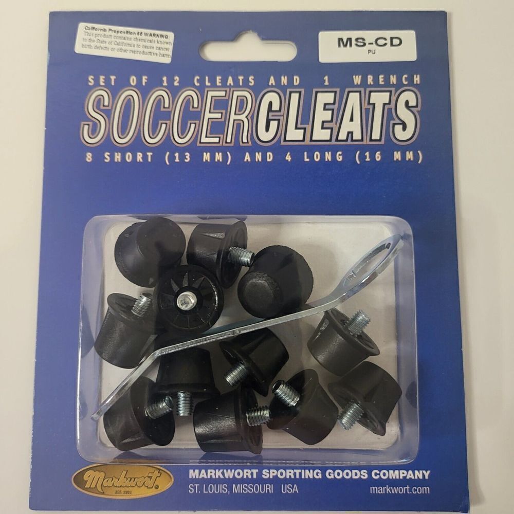 Markwort Soccer‎ Cleats Replacement Studs Set with Wrench 12 Cleats new